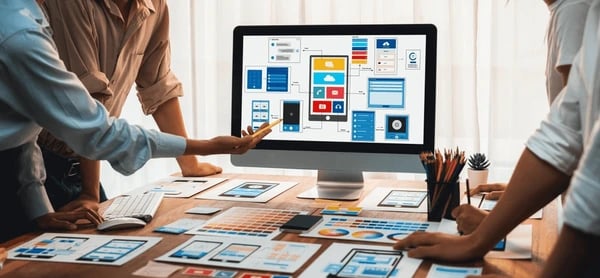 Abstract financial technology background